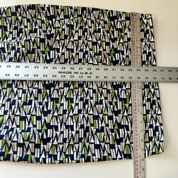 London Times Womens Geometric Print Sleeveless Sheath Dress US 6 Knee Career - Picture 5 of 10